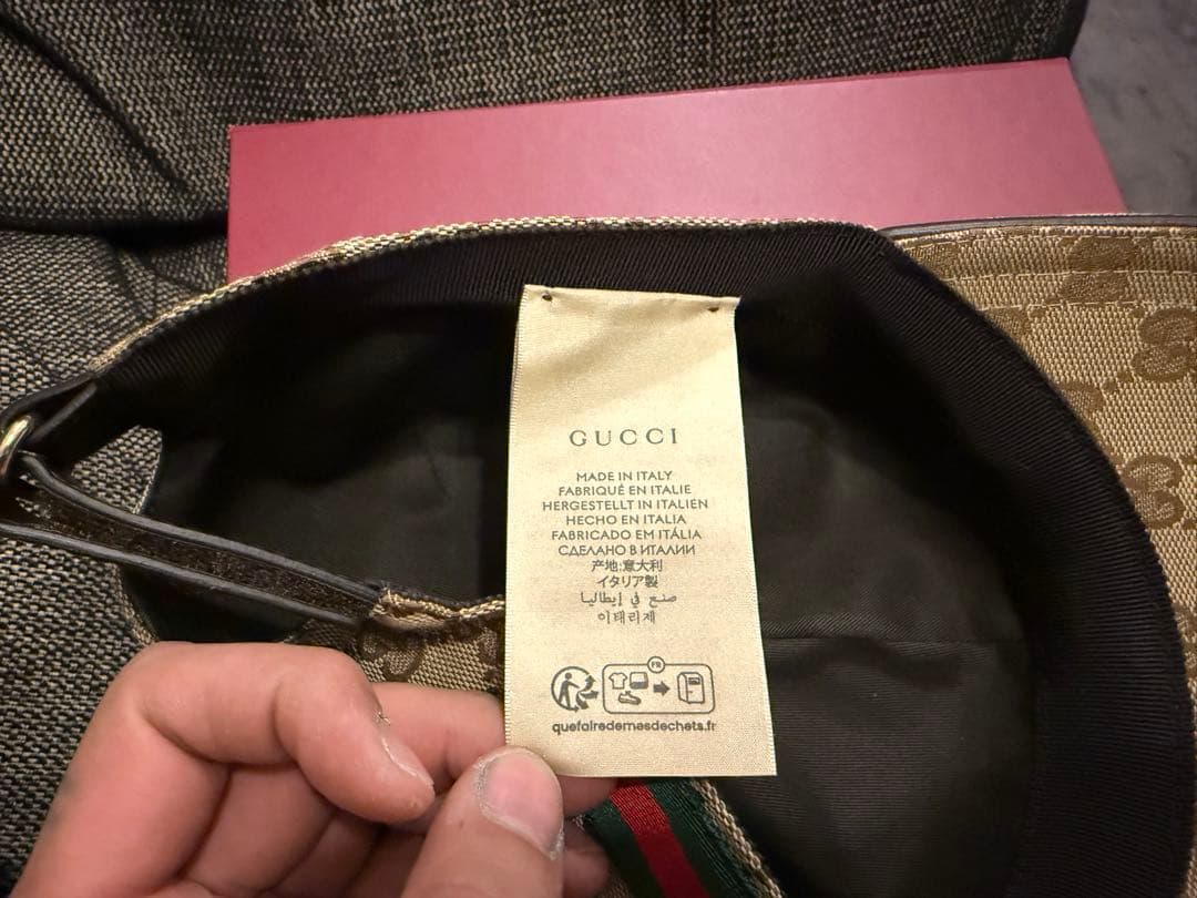 完全正規品GUCCI GGパターン XL 60cm ベースボールキャップ