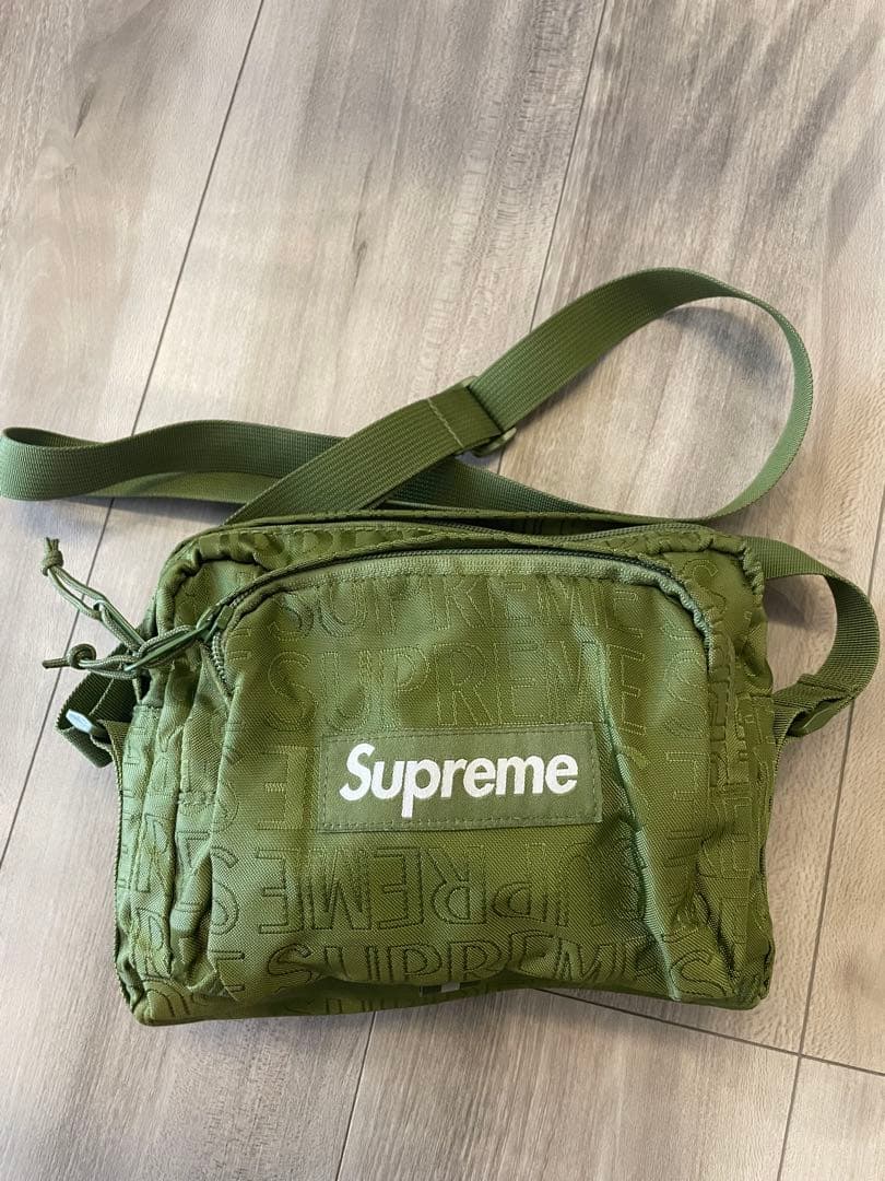 Supreme ショルダーバッグ　オリーブ　美品