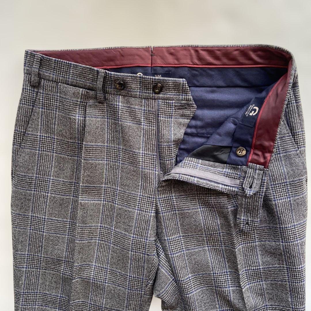 極美品　秋冬　GERMANOジェルマーノ　1プリーツスラックス　ジャケパン