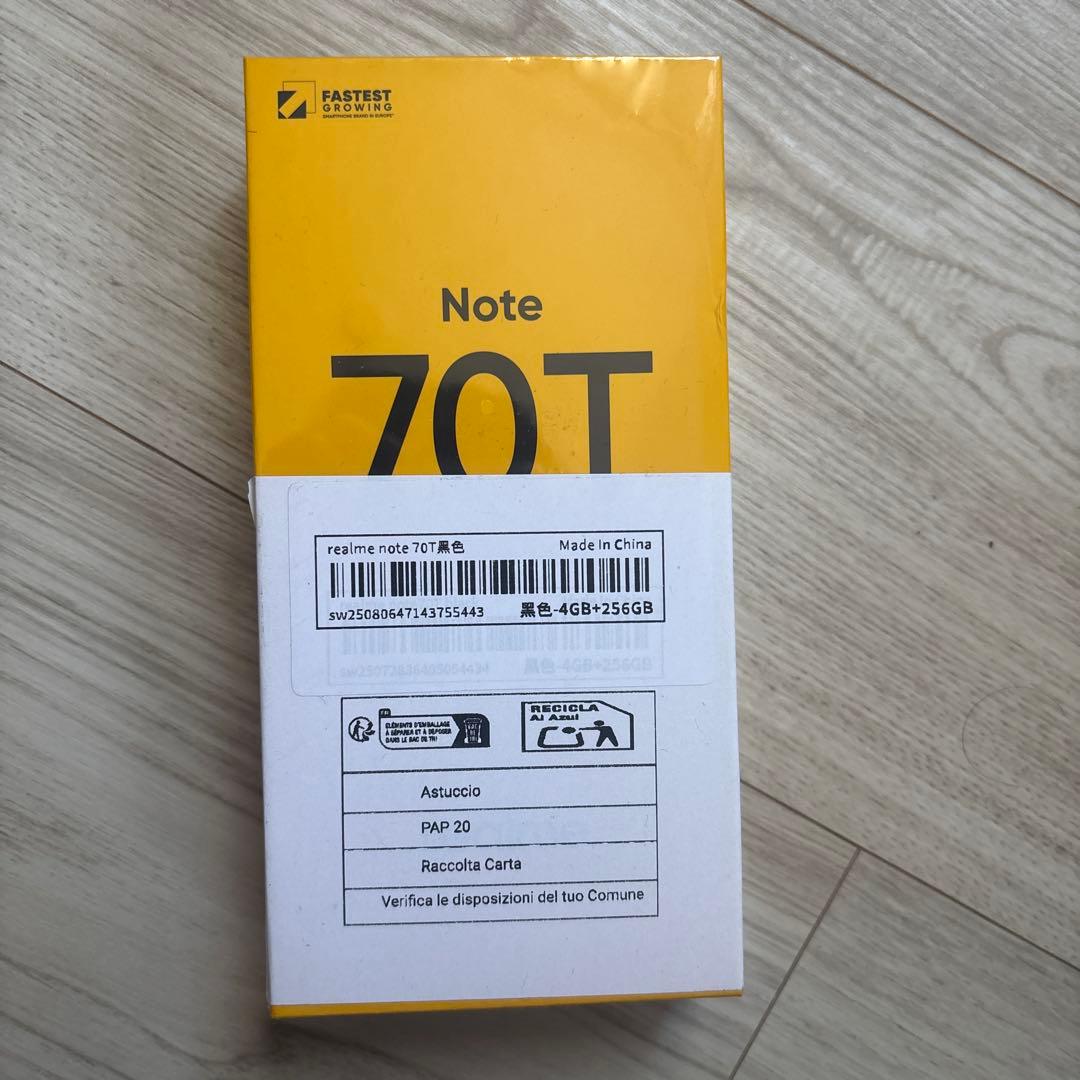 スマートフォン本体 realme Note 70T 4GB/256GB