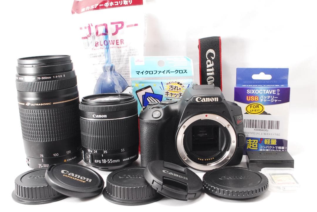 ✨Wi-Fi搭載✨望遠セット✨Canon Kiss X10 ダブルレンズセット