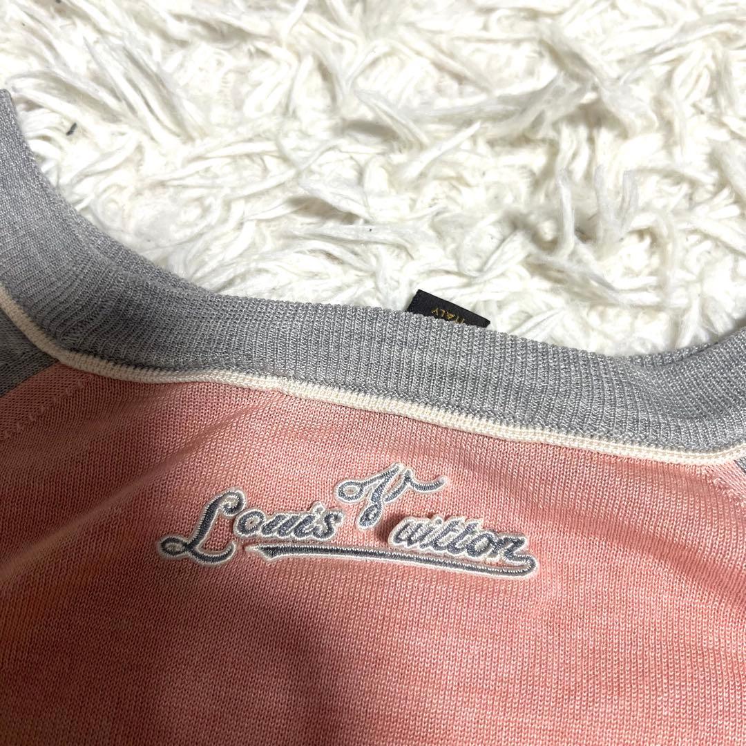【希少】LOUIS VUITTON ルイヴィトン　カットソー　ピンク　グレー