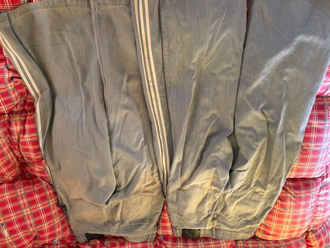 adidas ジップデニムパンツ31サイズ