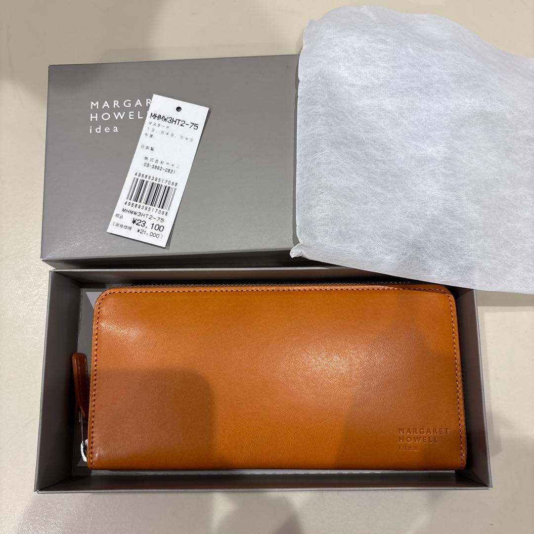 【新品】箱タグ付 MARGARET HOWELL idea 長財布 マスタード