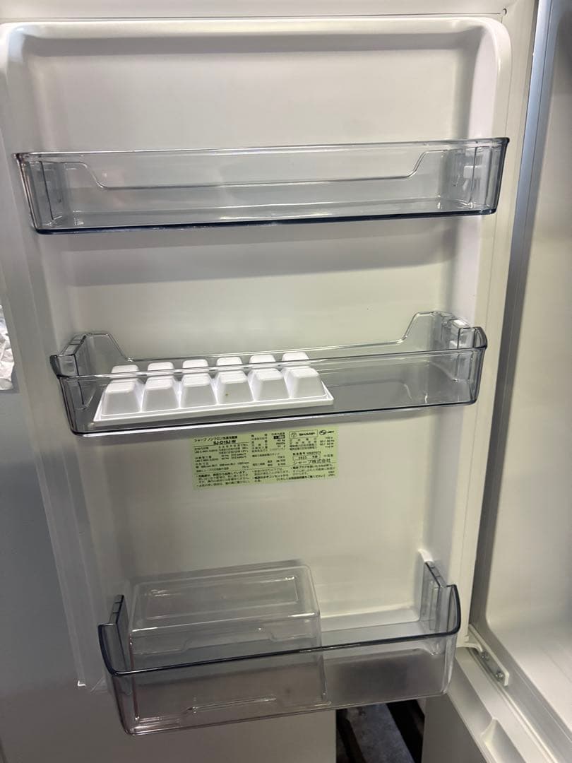 SHARP　２ドア冷蔵庫　2023年モデル　179ℓ　SJ-D18J-W