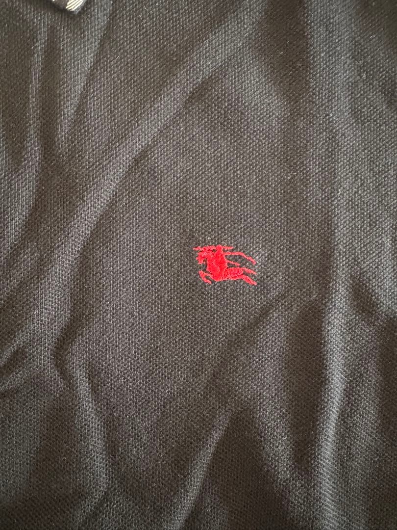 ポロシャツバーバリーBerberrys BK チェック　刺繍イングランド製