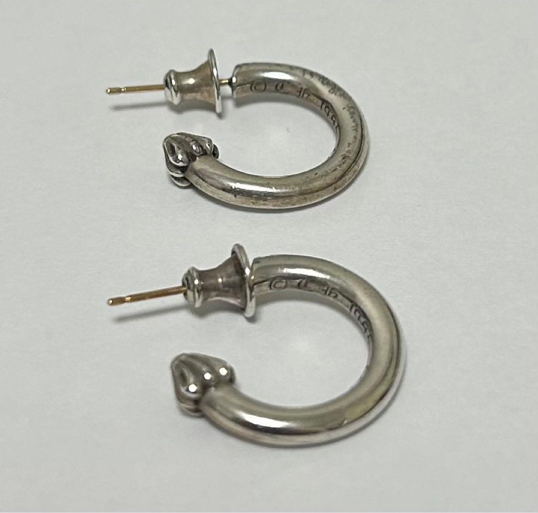 確実正規品　クロムハーツ　プレーンフープピアス　セット