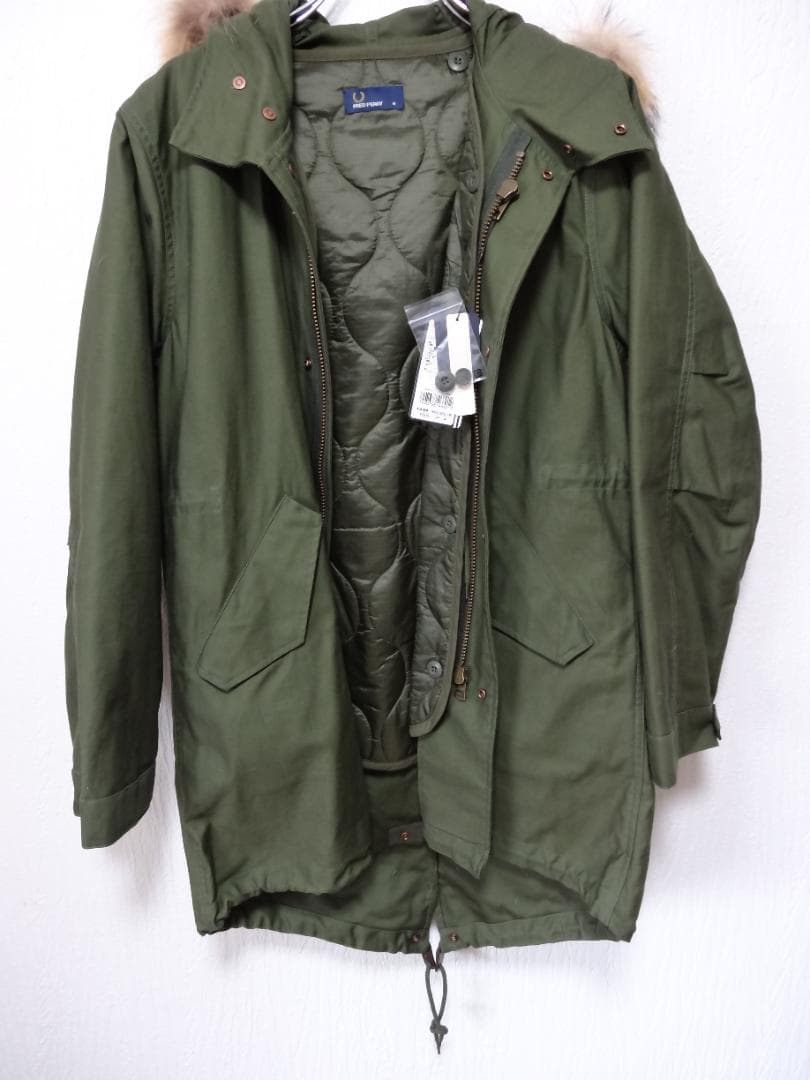 【定価43000円　タグ付き】FRED PERRY フード付きモッズコート