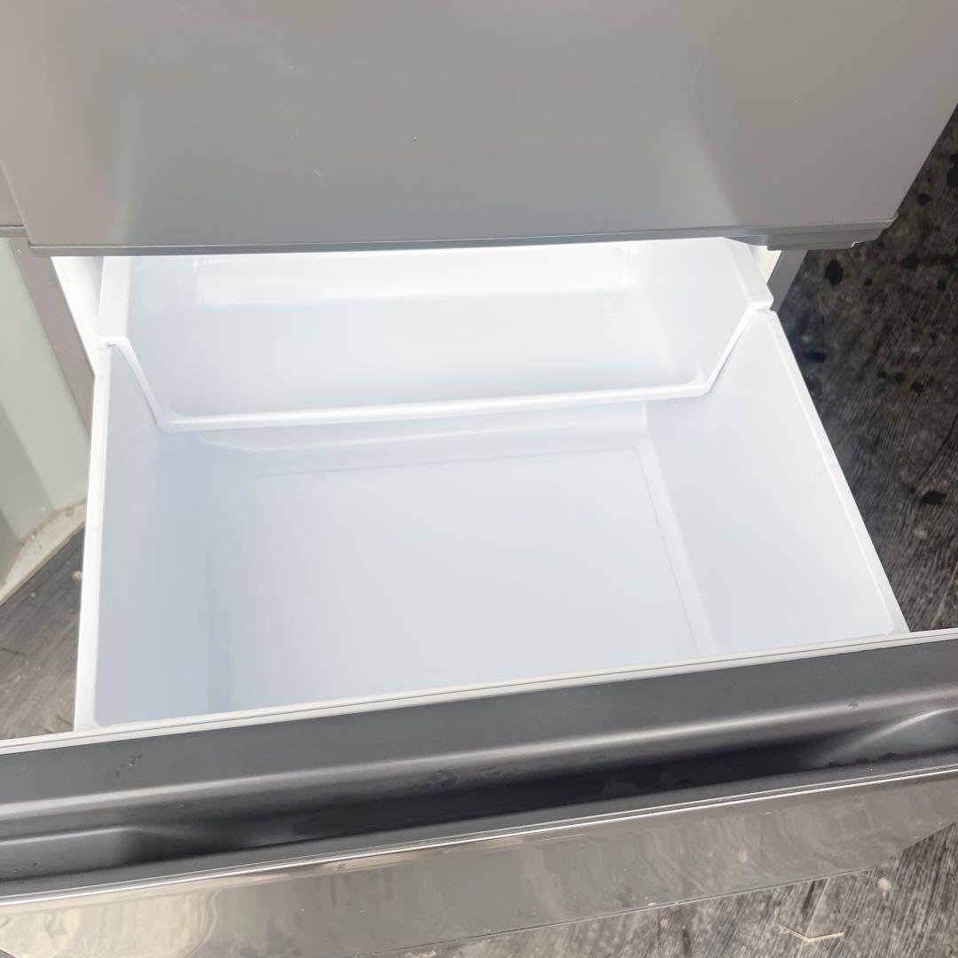 3取付無料！三菱マットチャコールおしゃれインテリアスリム3ドア冷蔵庫！洗濯機