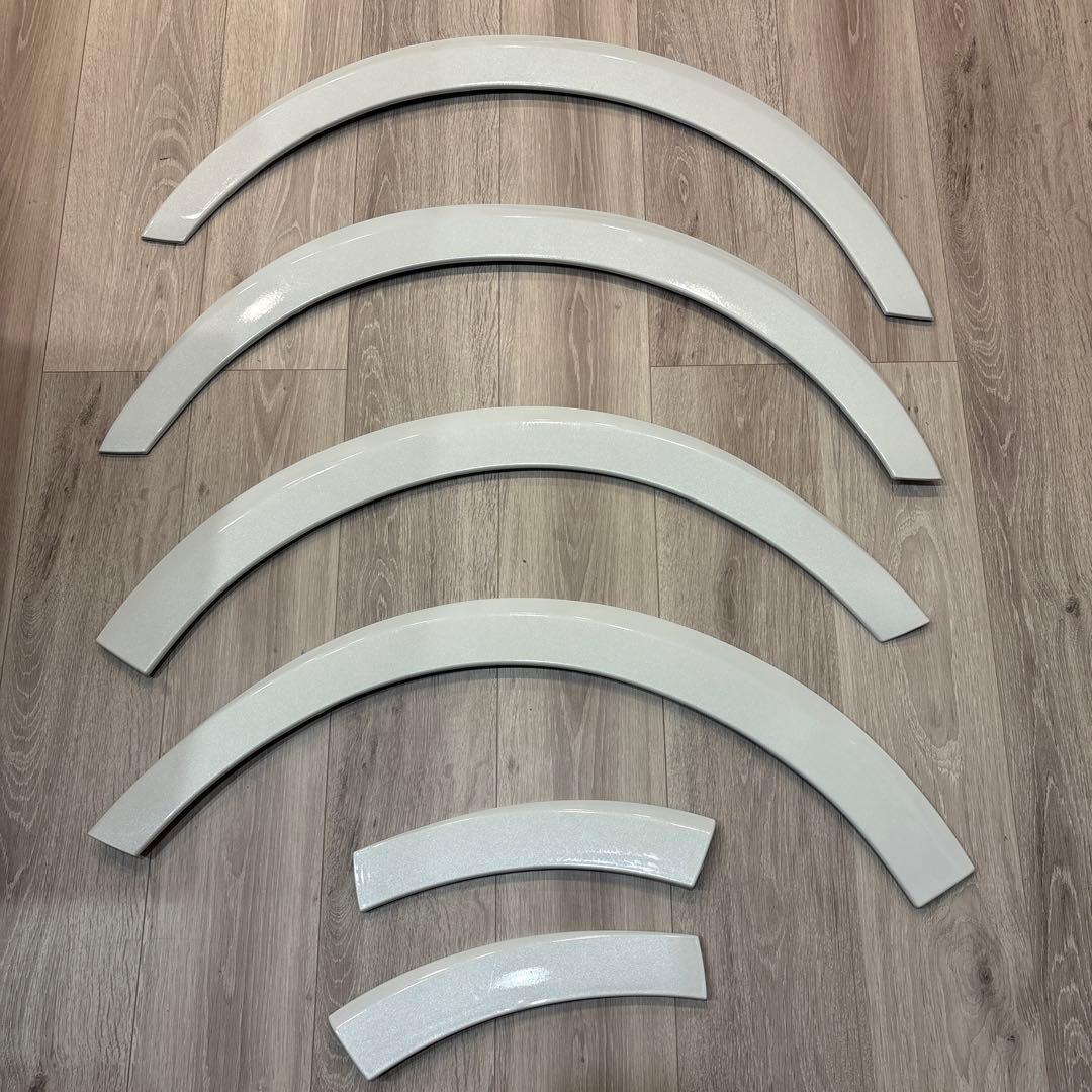 B200系ハイエース 全車 オーバーフェンダー 1台分セット パールホワイト