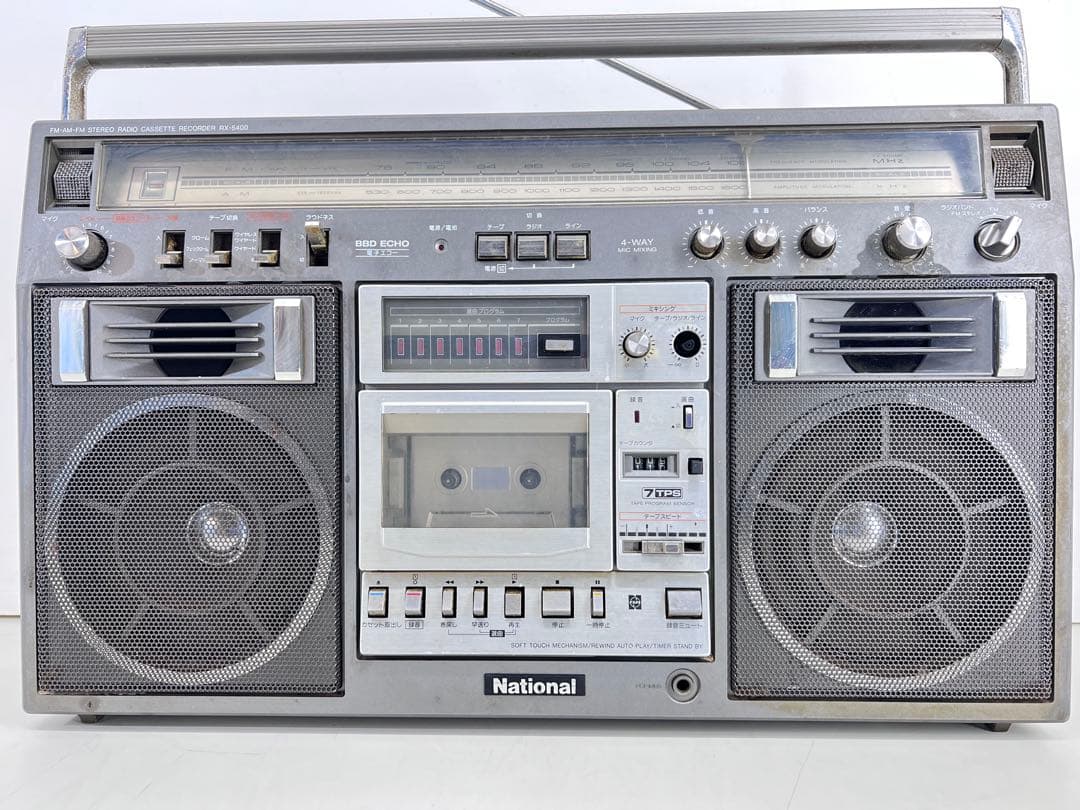 National RX-5400 ラジカセ 通電、音出し確認済