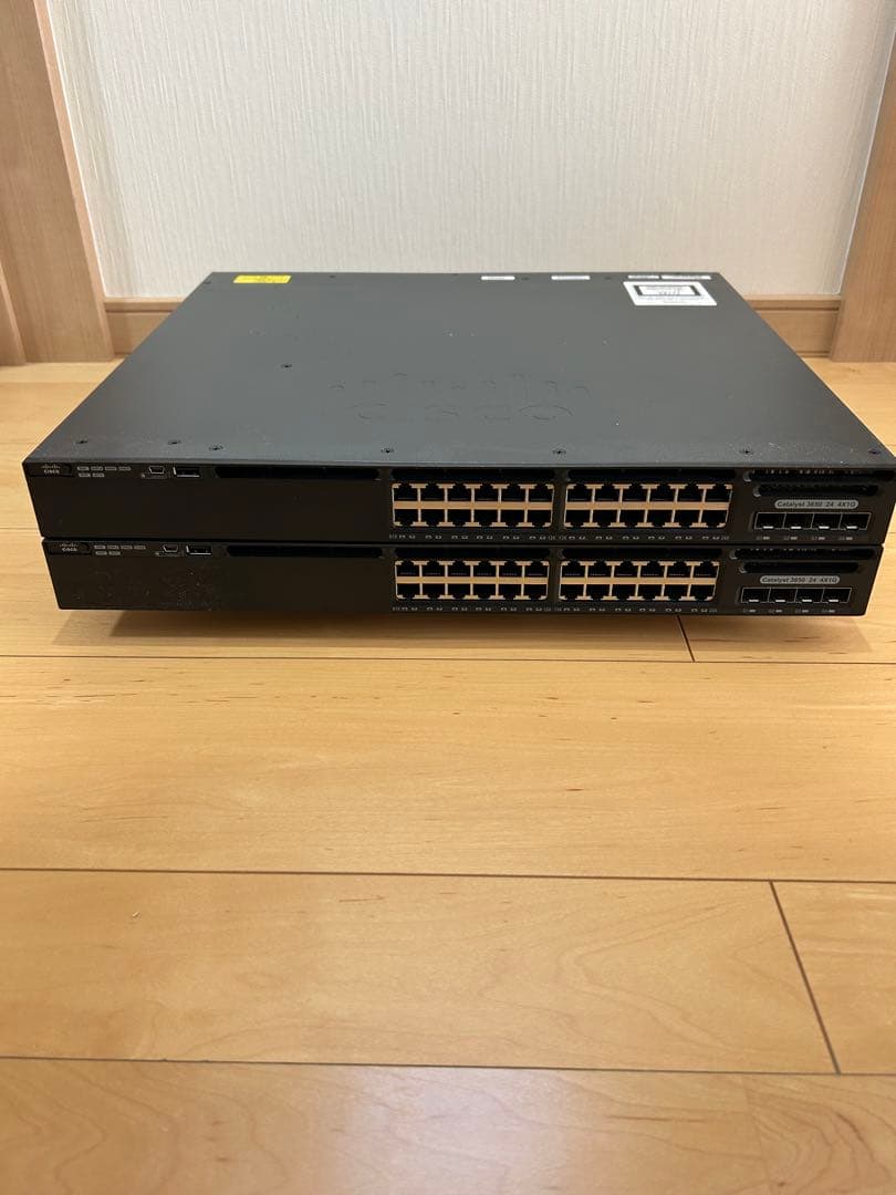 【 CCNA、CCNP】2台セットCisco L3スイッチ3650