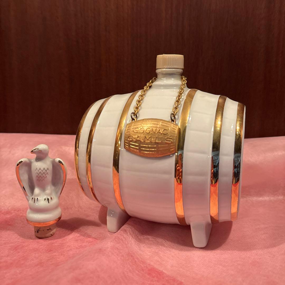 未開栓　カミュ（CAMUS）**の「樽型（バレル型）リモージュ陶器ボトル」