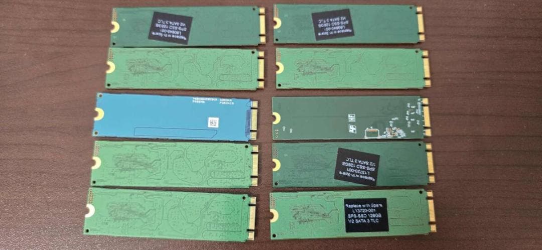 Z16良品 SSD M.2 SATA 128GB 10点セット 正常判定確認済み