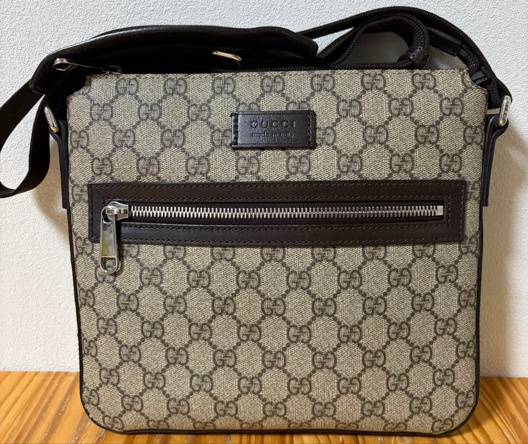 【美品】GUCCI ショルダーバッグ ベージュ/ブラウン