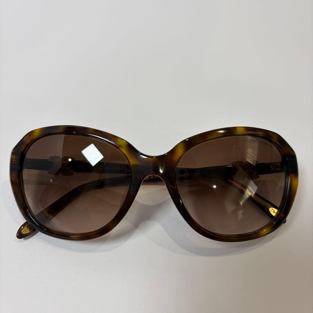 ティファニー TF4108 サングラス クロス スワロフスキーべっ甲 付属品完備