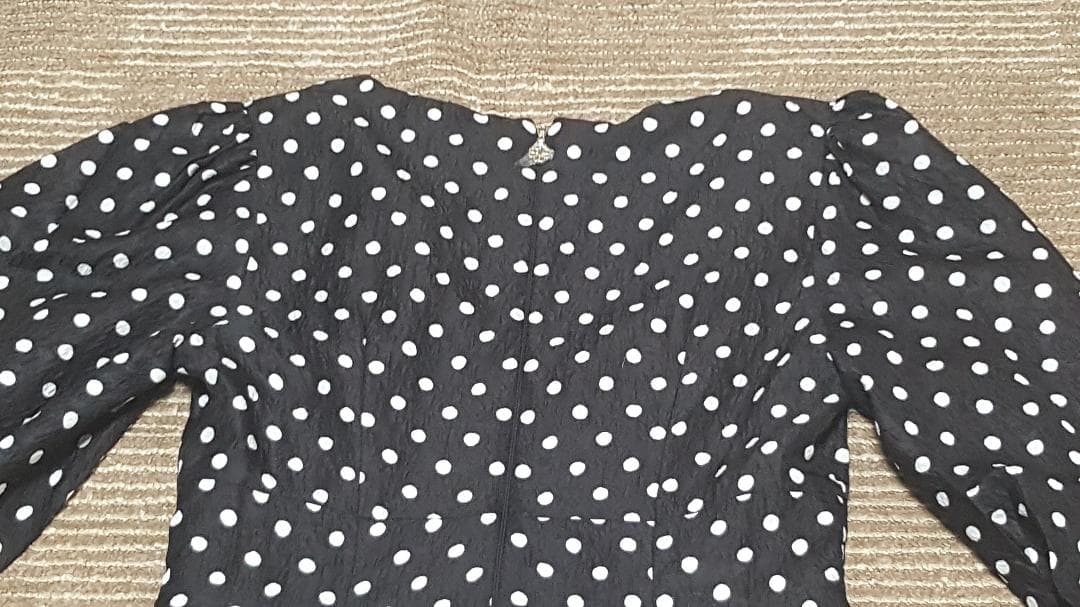 新品送料無料6号ケイトスペードニューヨークハーモニー ドットクロークドレス水玉