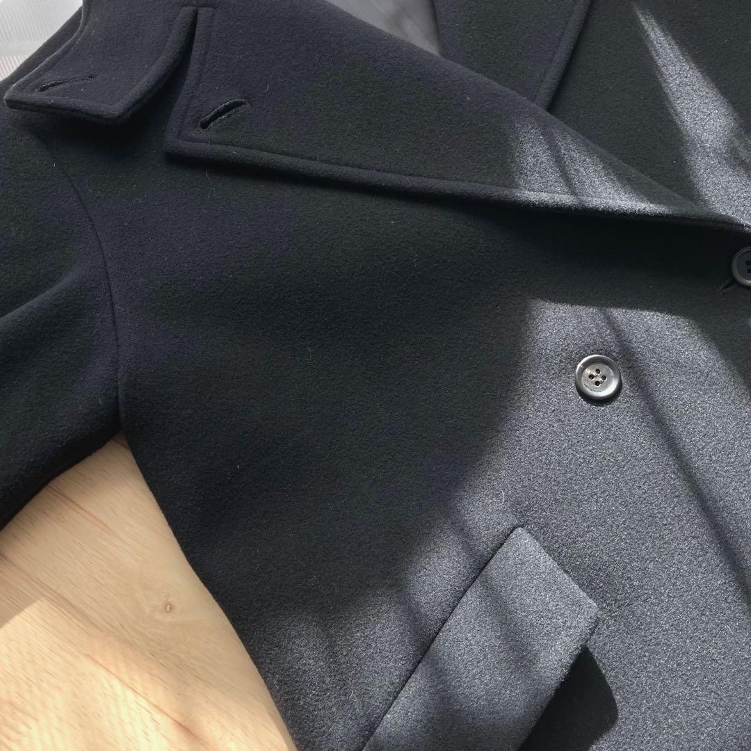 【2023AW】L'ESSAGE MANTECOトップビーバースタンドコート 黒