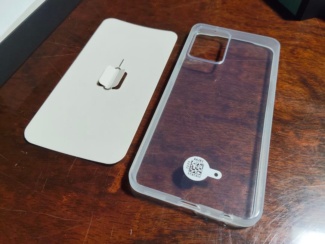 OPPO Reno7 A ブラック 本体 クリアケース付き