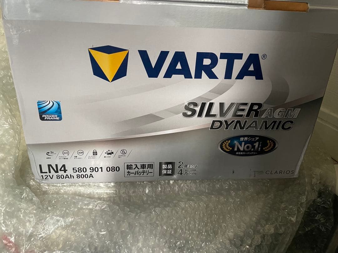 ★未使用 AGMバッテリー VARTA LN4 (580 901 080)