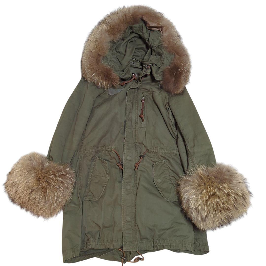 curohse様！！panaji goa ラクーンファー ボリュームモッズコート