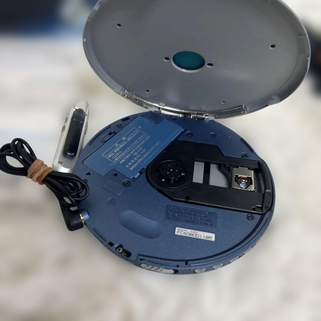 【美品】パナソニック ポータブルCDプレーヤー SL-CT710-A ブルー