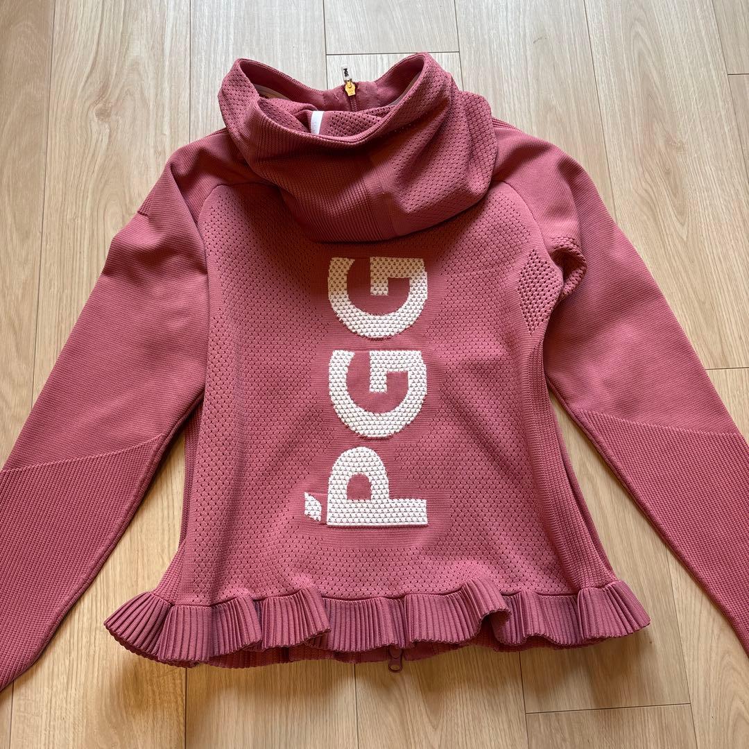 最終お値引き！　PGG アウター　パーカー　くすみピンク　0サイズ　フリル