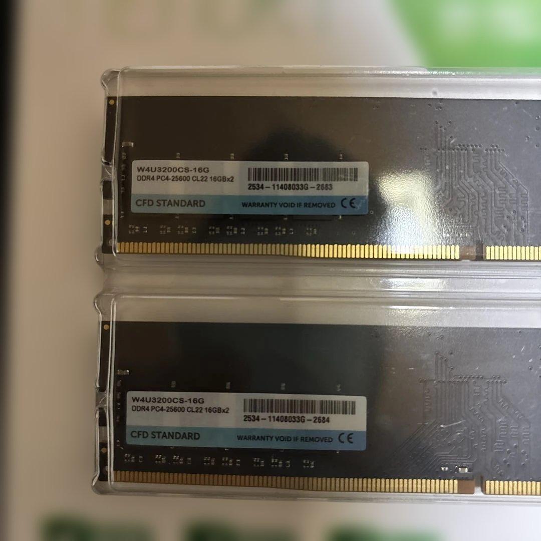 CFD DDR4 32GB(16GB×2) メモリー