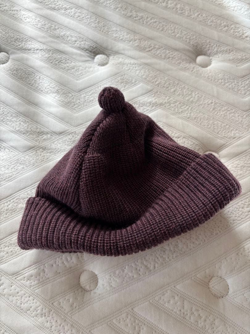 極美品！noroll ニットキャップ ビーニー パープル