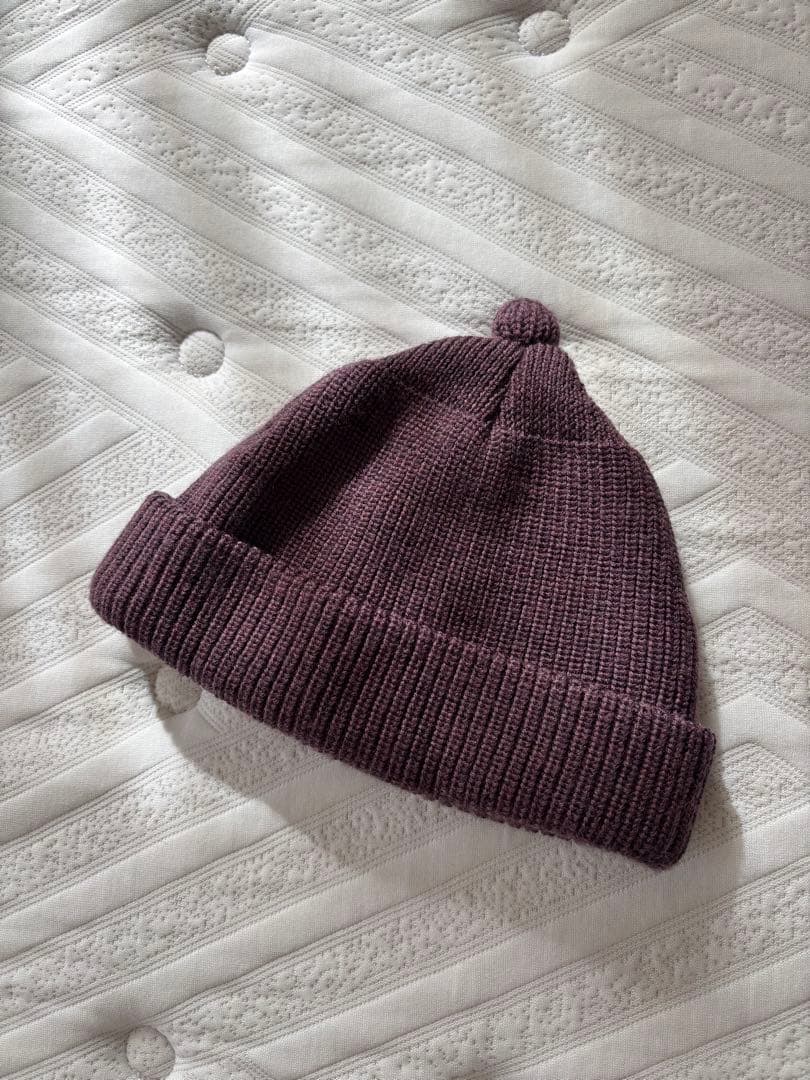 極美品！noroll ニットキャップ ビーニー パープル