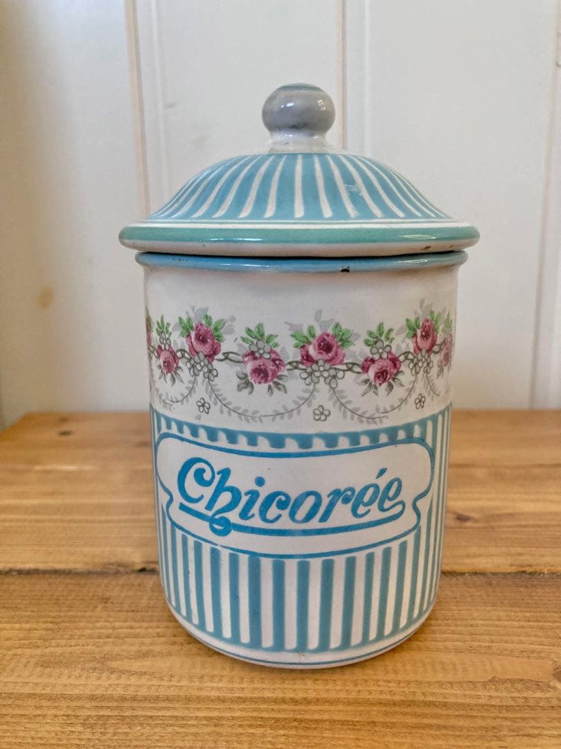 アンティーク　BB社　ホーローキャニスター