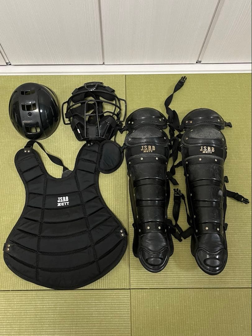 【良品】軟式野球 キャッチャー 防具セット ZETT JSBB