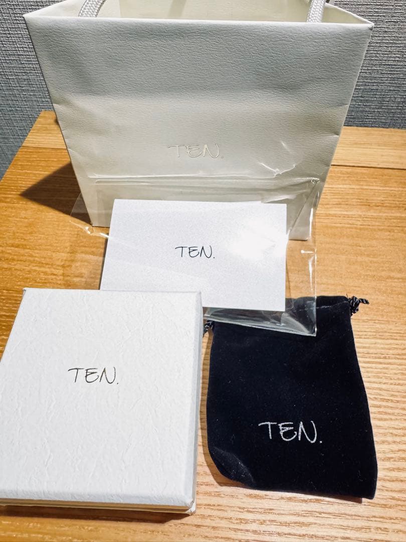 TEN. シルバー ネックレス　ボックス1式付き