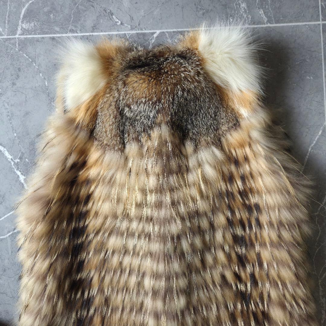 仏国製 メテオ イヴサロモン ラクーン フォックス ファーベスト 36