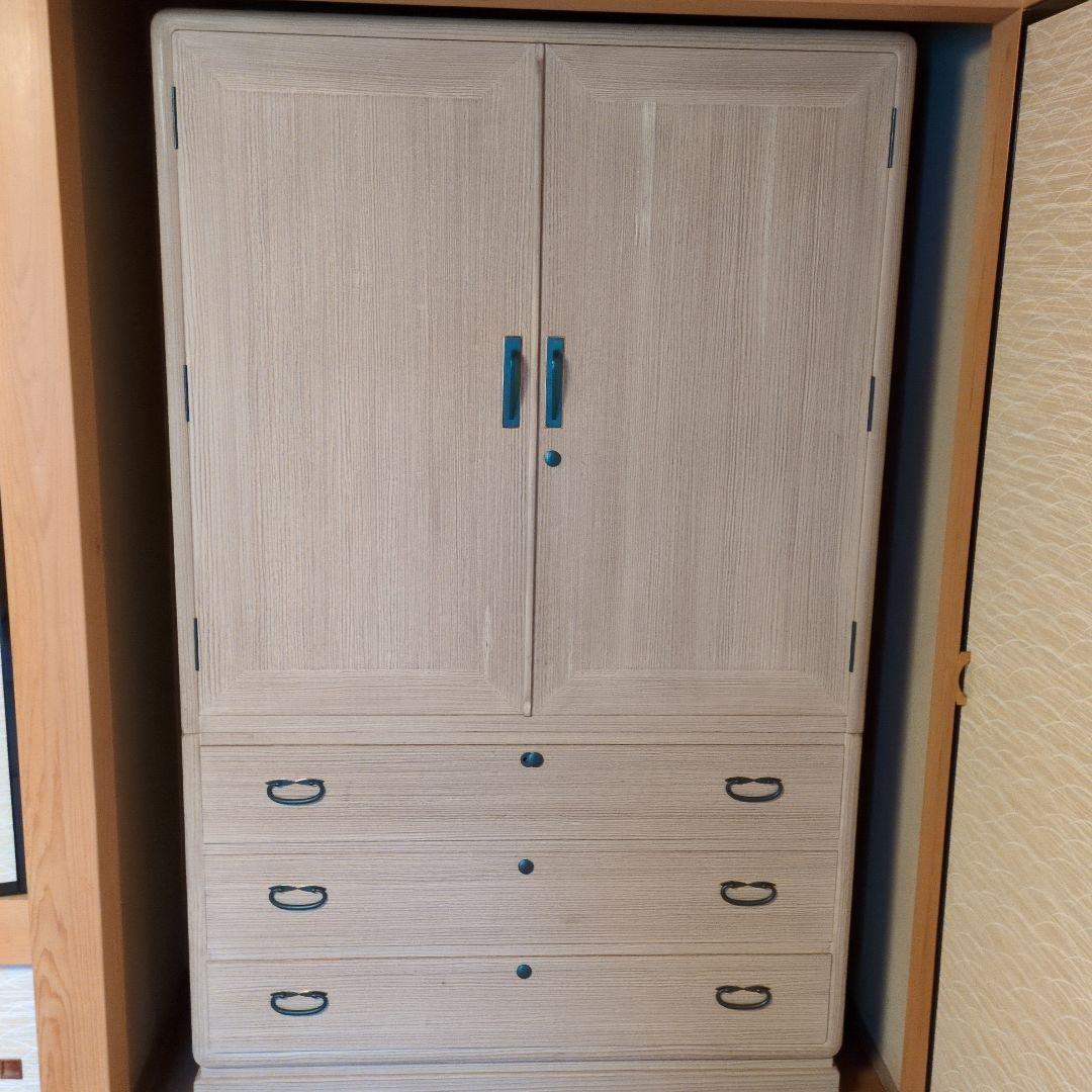 伝統工芸士　一級技能士　長谷川進之介作　 最高級工芸品 桐箪笥　着物