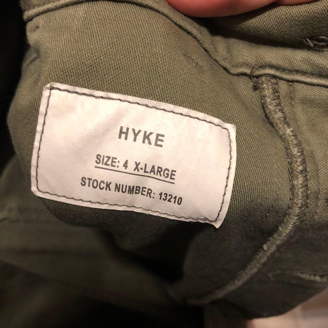 美品　22SS HYKE BACK SATIN BAKER PANTS サイズ4