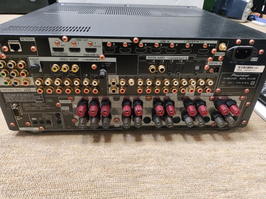 動作良好 美品 PIONEERパイオニアAVアンプハイエンド/SC-LX89