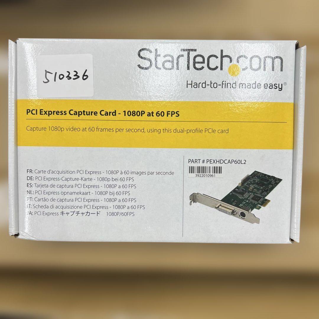 510336StarTech.comフルHD対応PCIeビデオキャプチャーカード