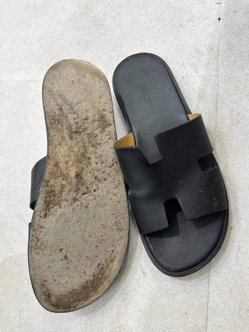 エルメス ブラック サンダル