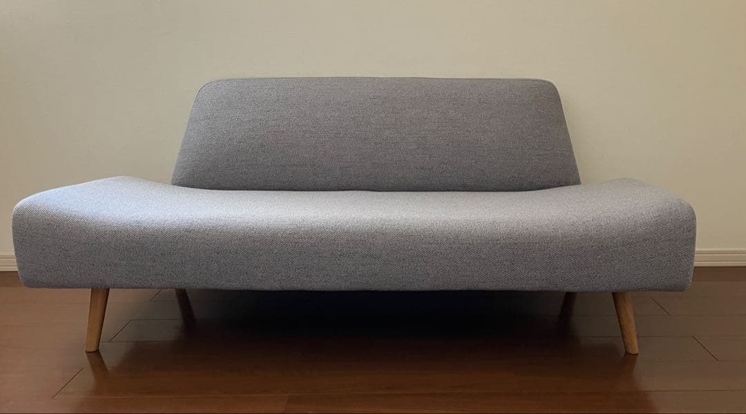 IDEE AO グレー ファブリックソファ 2人掛け