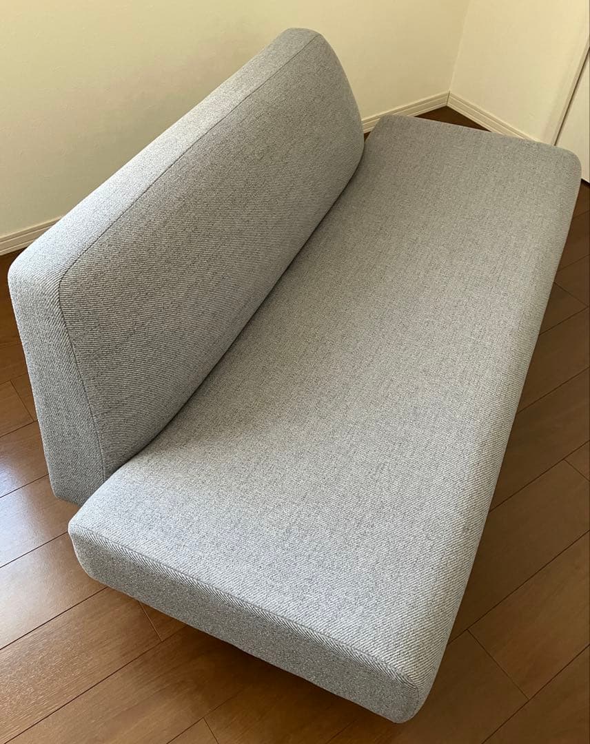 IDEE AO グレー ファブリックソファ 2人掛け