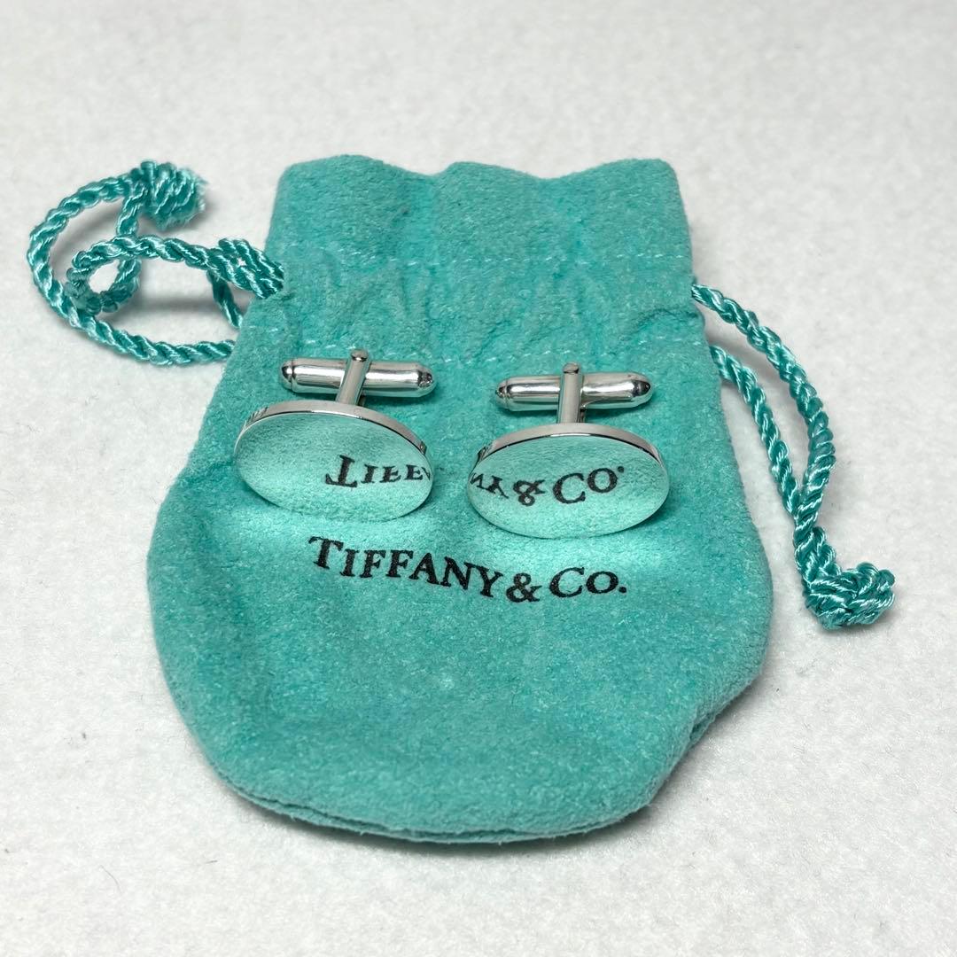 ティファニー★カフリンクス カフス オーバル シルバー925 プレゼント 成人式