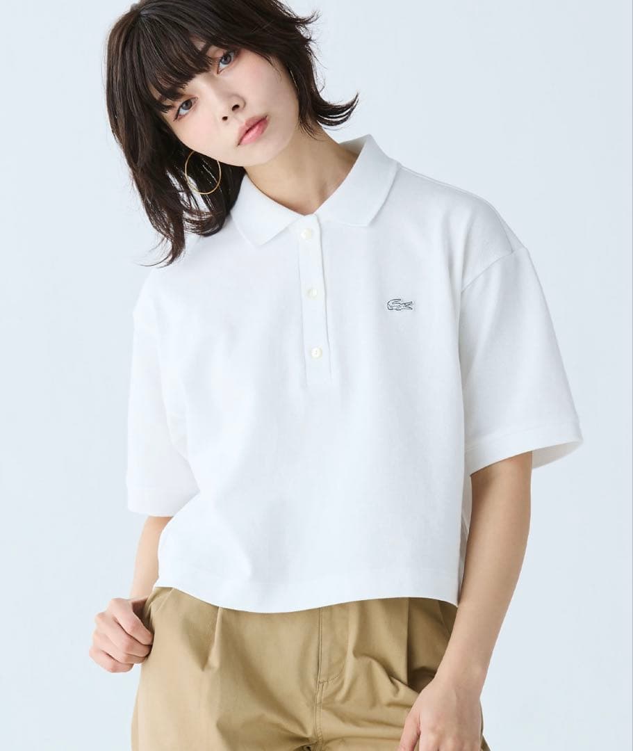 LACOSTE ラコステポロシャツ 白　半袖