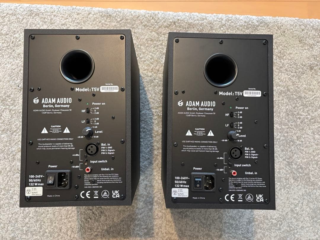 ADAM AUDIO T5V スタジオモニター　美品