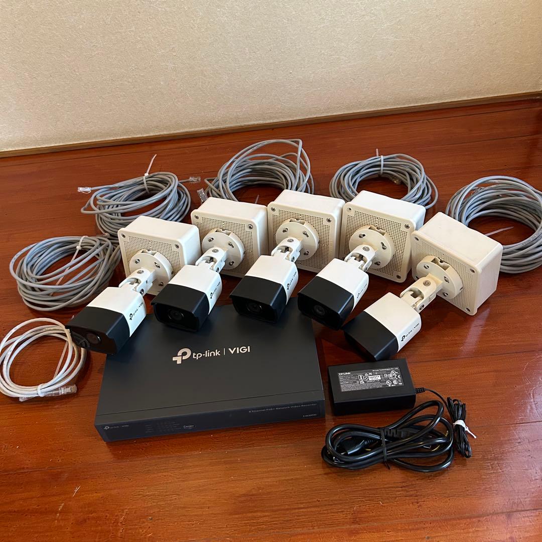 防犯カメラ ビデオレコーダー 2TB LANケーブル まとめ売り
