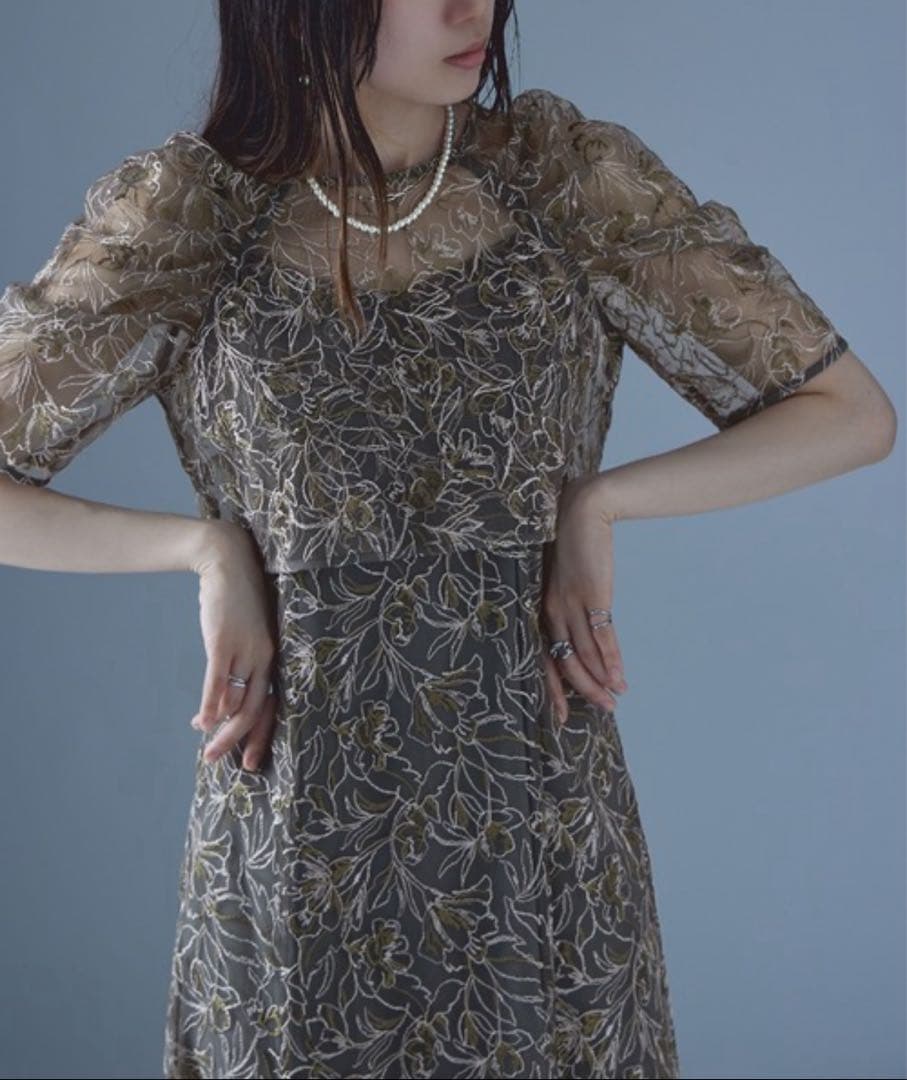 Mサイズ　etoll. LE’RURE オケージョンドレス　チャコール