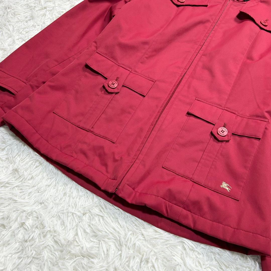 【美品】バーバリー ロンドン ジャケット ノバチェック レッド 160サイズ