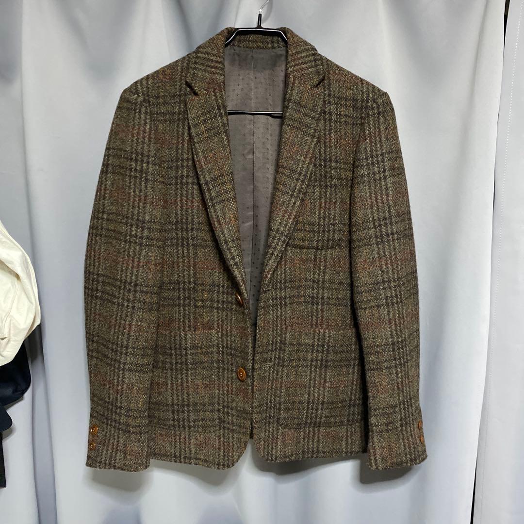 古着　MR. OLIVE Harris Tweed テーラードジャケット M