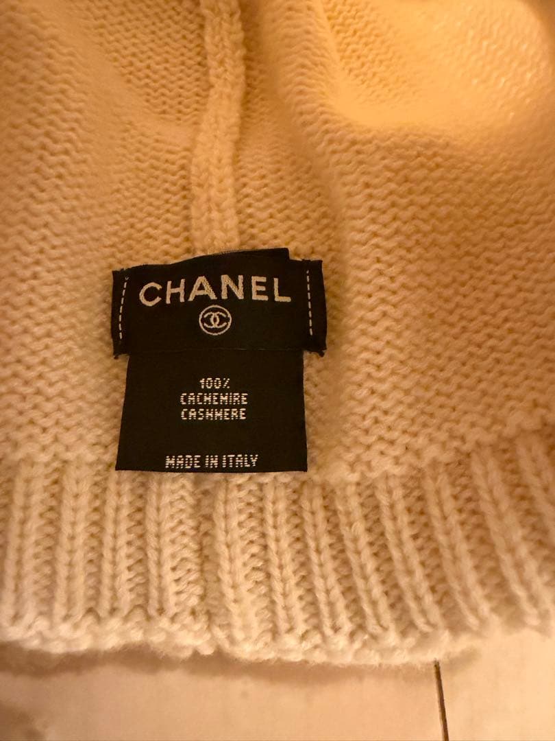【2025AW】CHANEL ニット帽 アイボリー