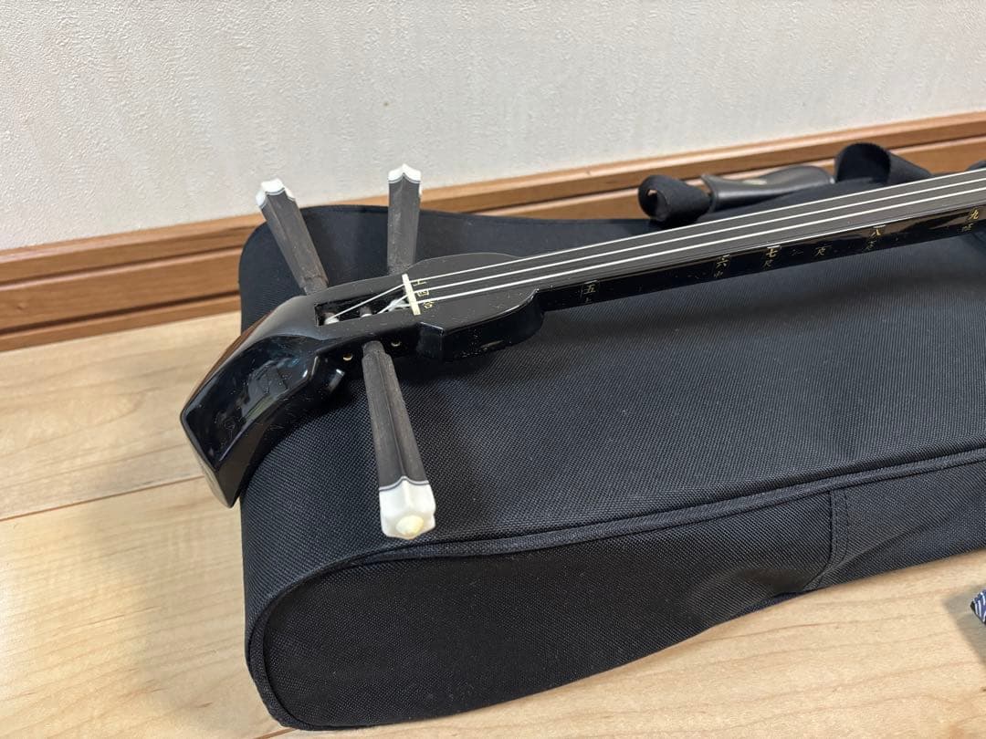 本ヘビ皮　三線　ケース付き